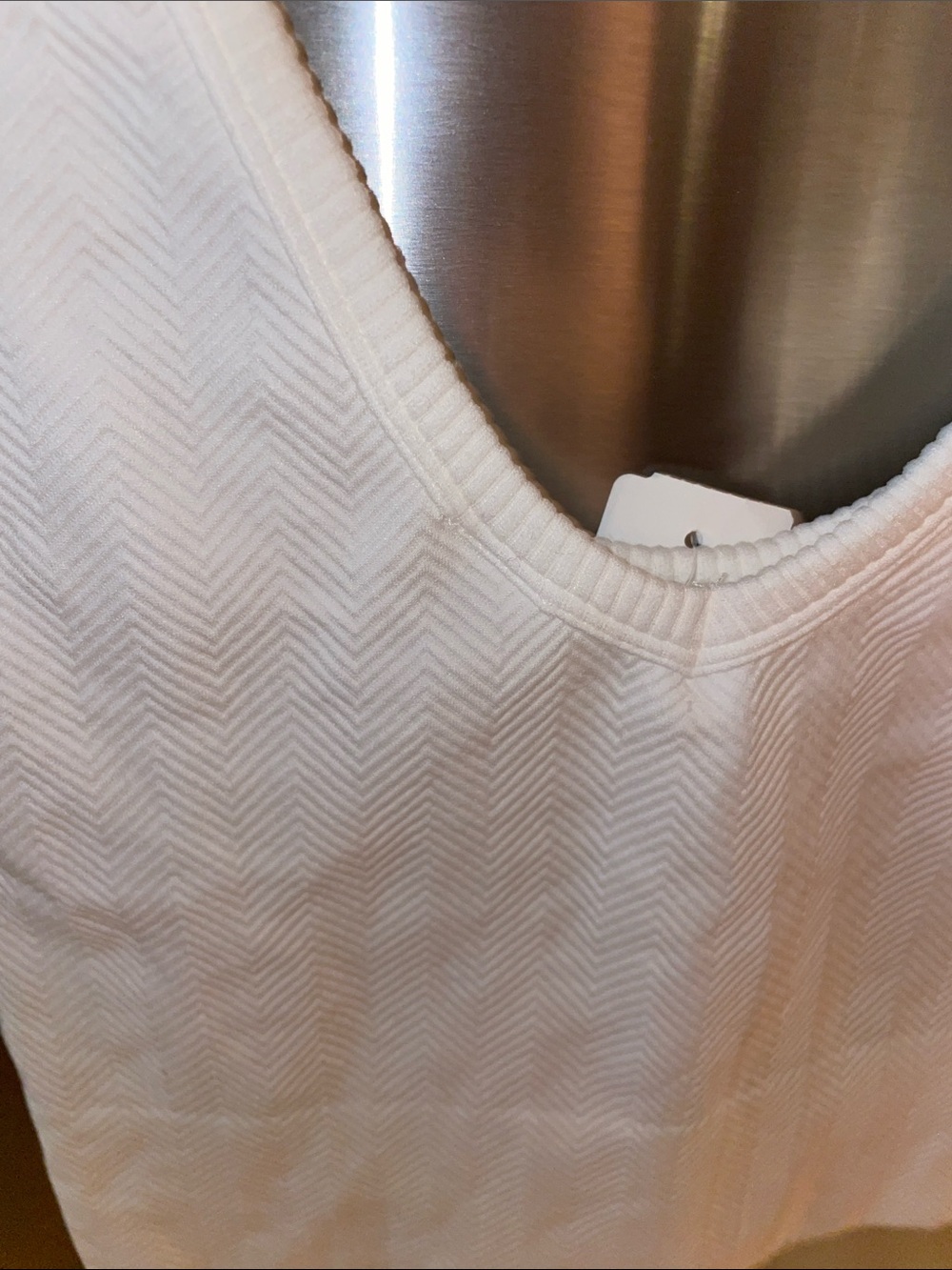 White Ribbed Crop Tank 🤍 - Picture 8 of 14